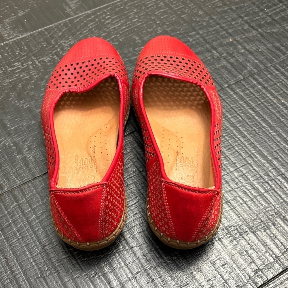 Volks Walkers Red Leather Loafers - Picture 5 of 6